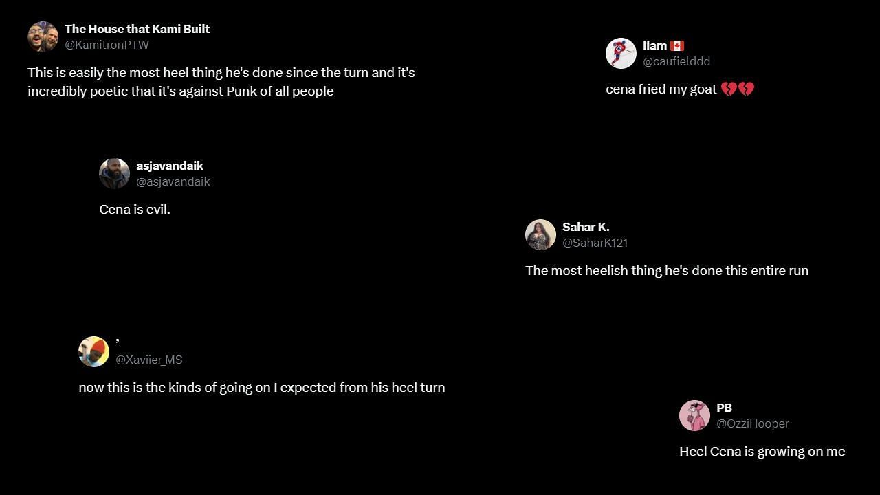 Fans on X got Cena's reference (via X)